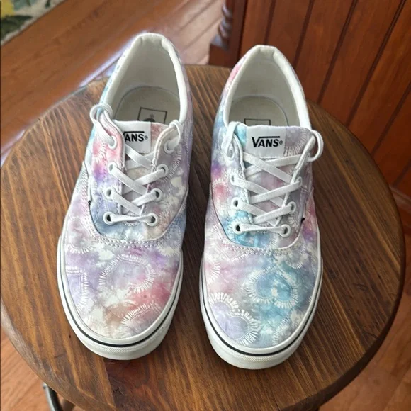 HOT Canvas Shoes Tie Dye White Vans Vans Tie-Dye Hearts